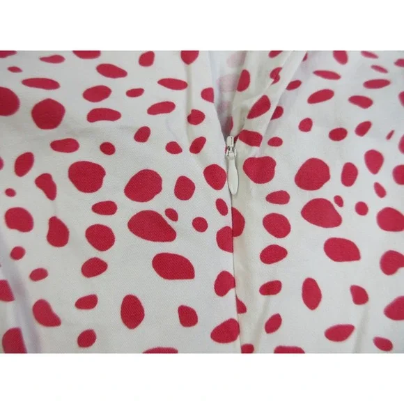 J McLaughlin Dress Womens 12 Multicolor Polka Dot Sleeveless Sheath Knee Length - Picture 8 of 14